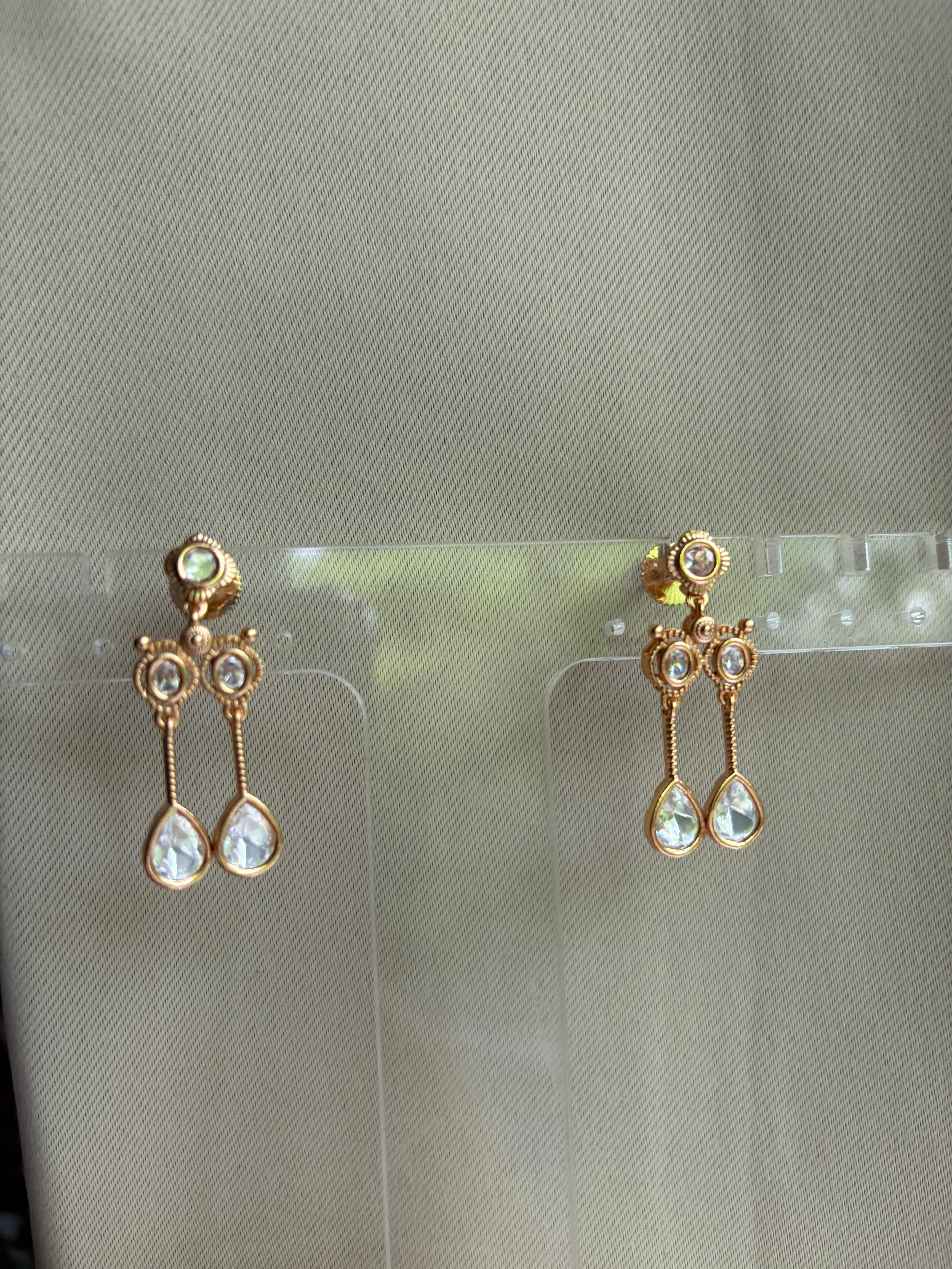 Kundan Droplet Necklace and Earring Set
