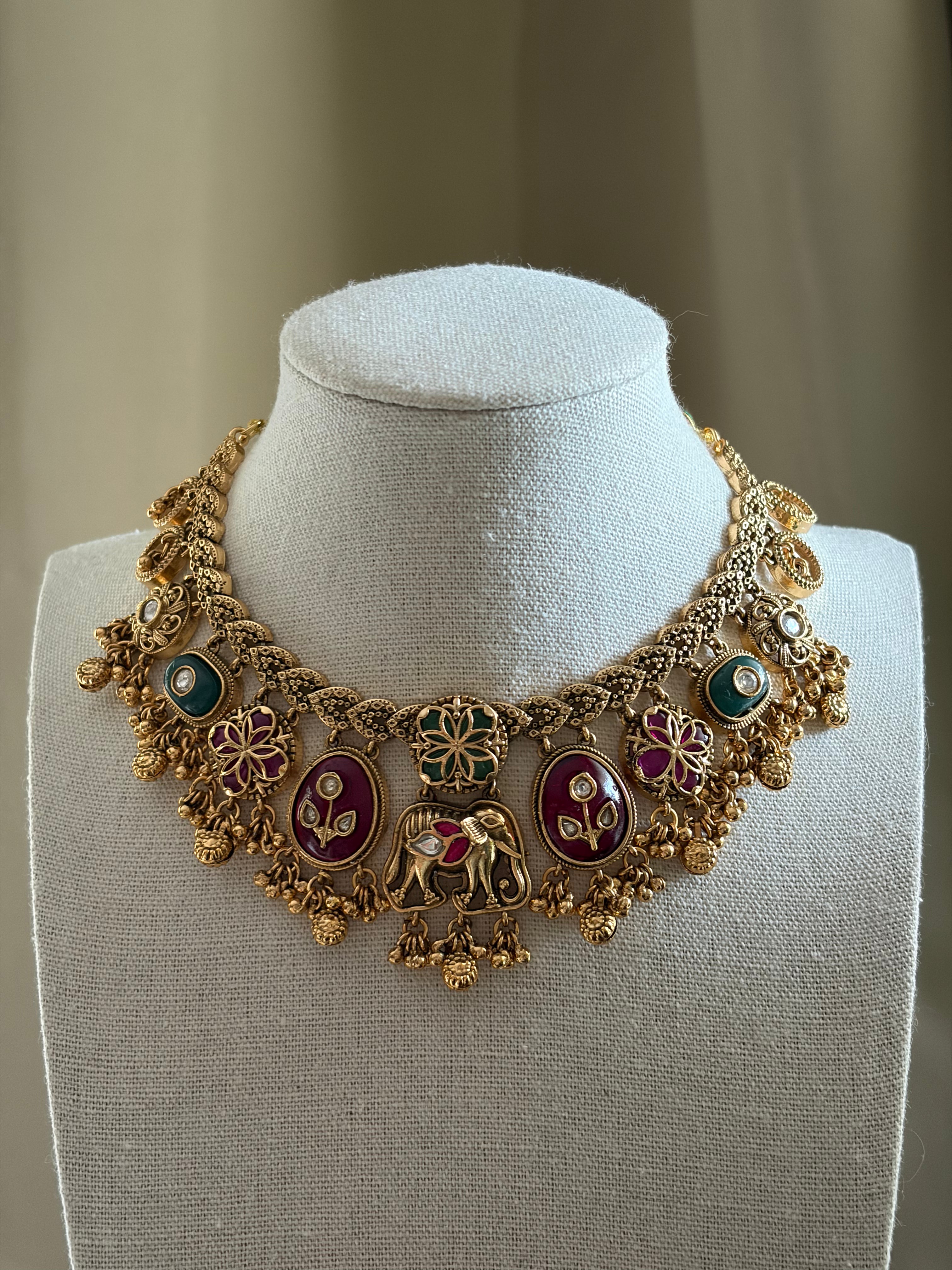 Heritage Elephant Necklace Set