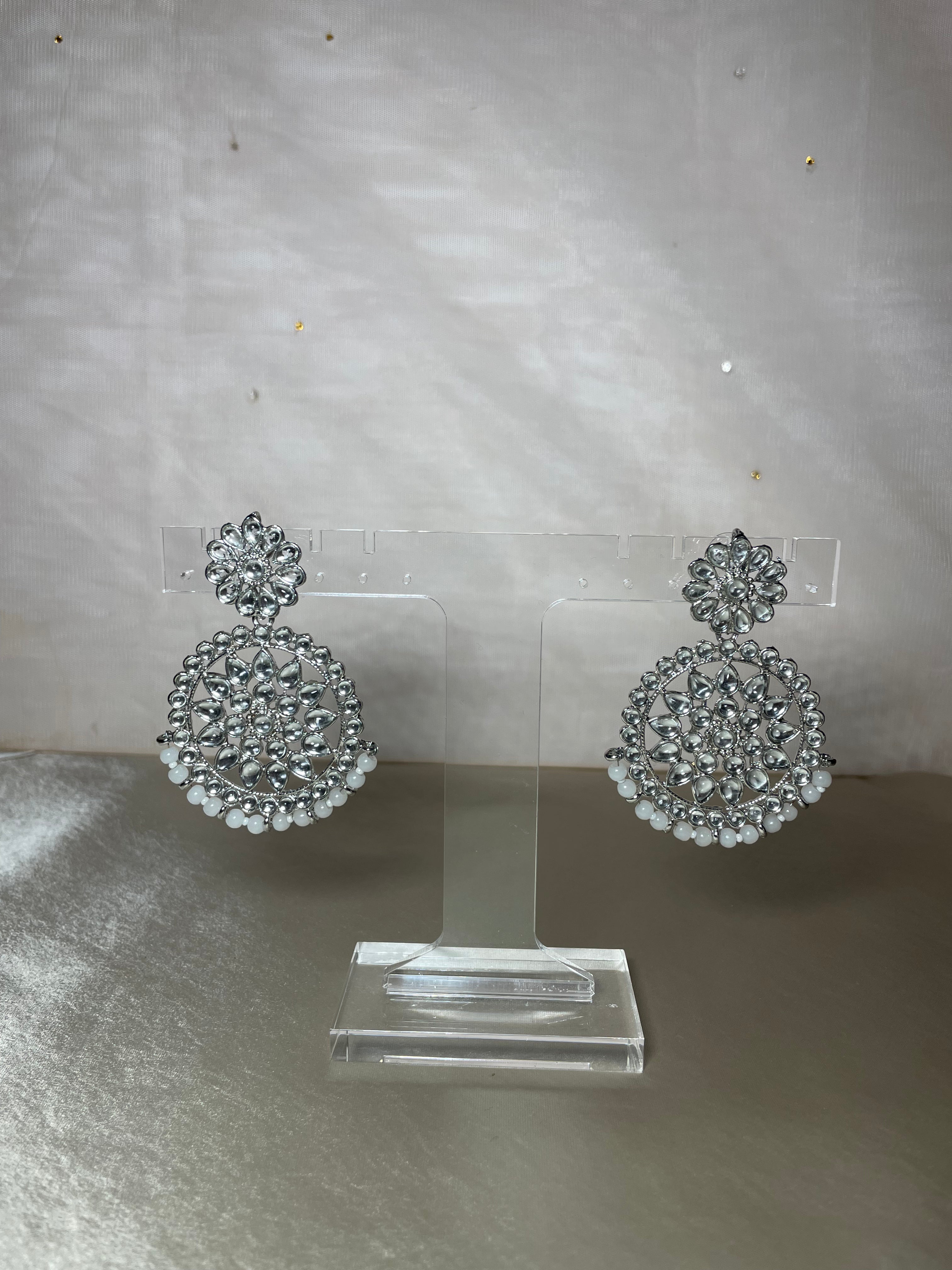Silver Mang Earrings