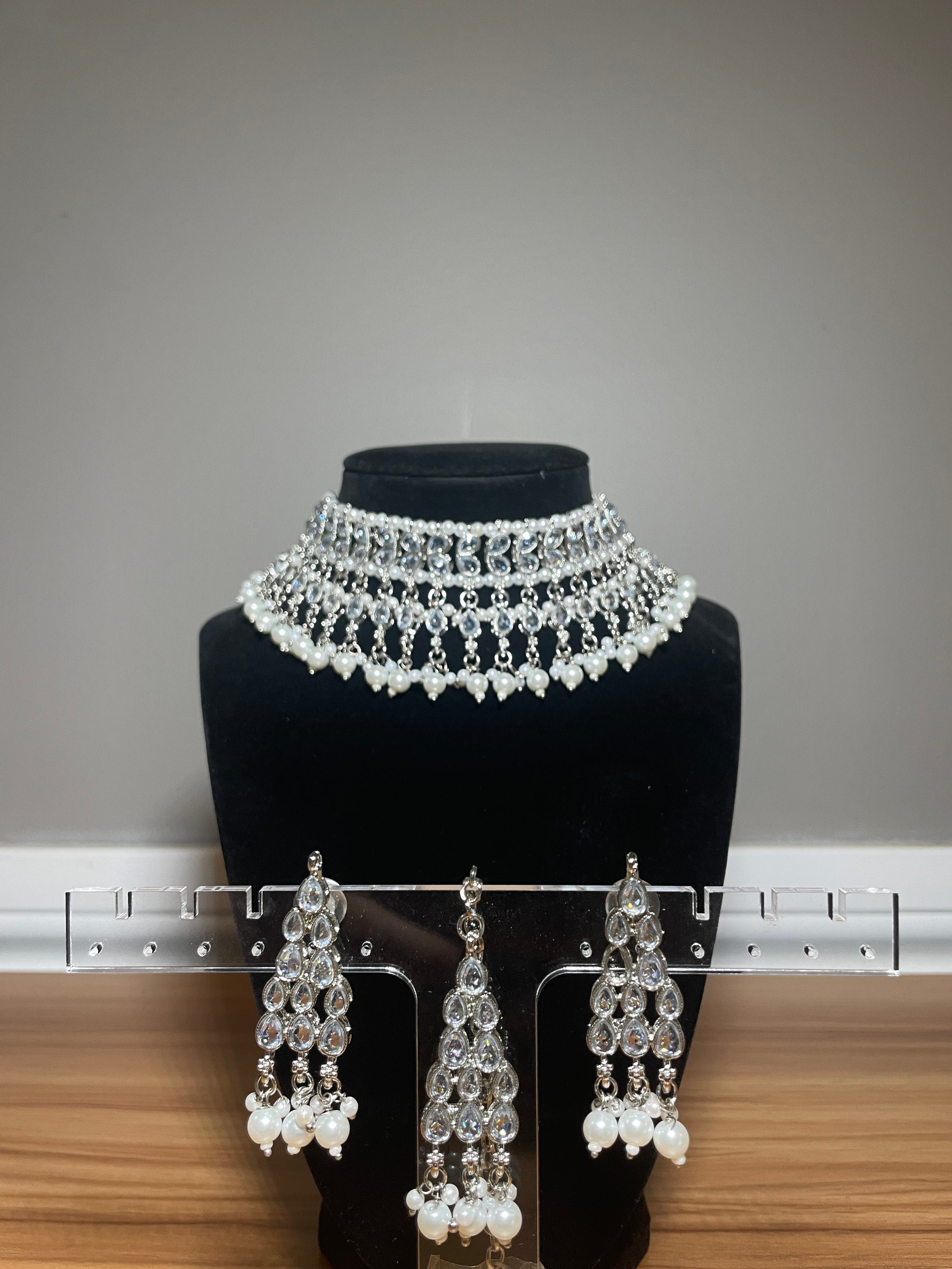 Silver Necklace Set